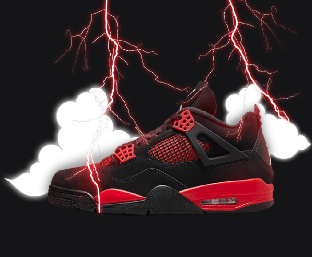 Wallpaper:4-Yf9vuad-0= Jordan 4 Red Thunder